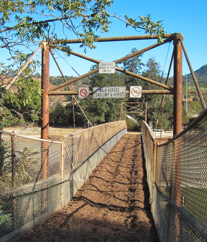 The 7-foot wide Mariposa Street Bridge was built in 1939, connecting stables in Burbank with Griffith Park.