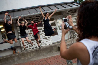 At the midway point of the Appalachian Trail, most hikers stop in Harpers Ferry, W.Va., to have their photographs taken at the offices of the Appalachian Trail Conservancy, which administers the trail for the National Park Service.