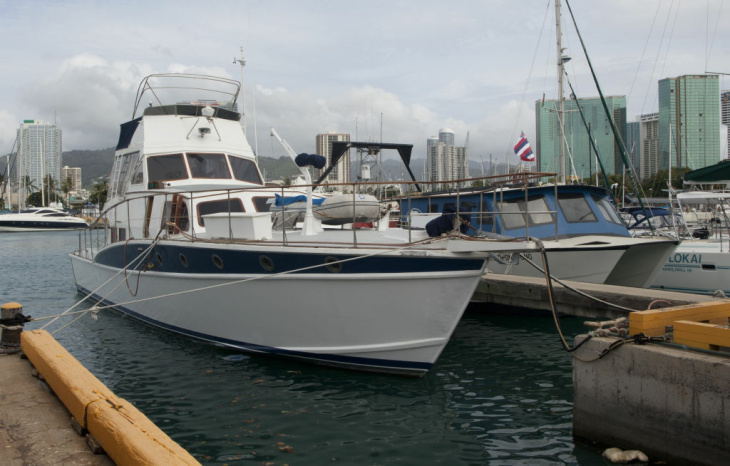 Exterior Views Of Natalie Woods' Former Boat "Splendour"