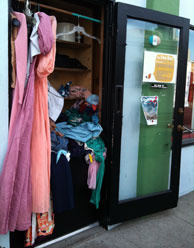 The Free Box provides free clothing to those in need.