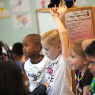 Raising hands