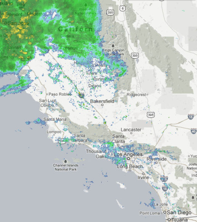 California Rain Map