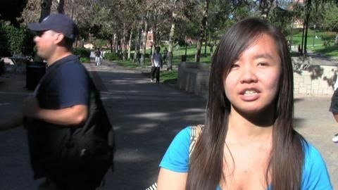 Coco Liu, a UCLA student, speaks to KPCC about immigration. She tells us her experience in seeing illegal immigrants struggle.