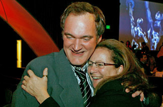 Writer/director Quentin Tarantino and editor Sally Menke attend the 57th annual ACE Eddie Awards cocktail reception held at the Beverly Hilton Hotel on February 18, 2007 in Beverly Hills, California.