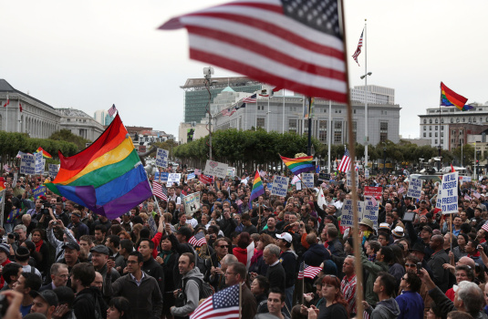 Same-Sex Marriage Supporters In California Celebrate After Judge's Ruling