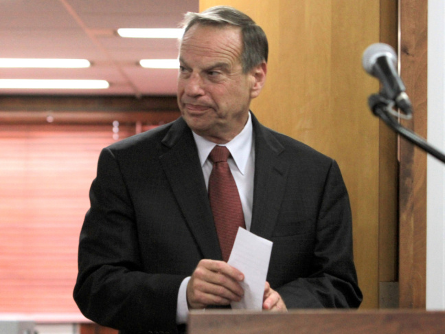 San Diego Mayor Bob Filner arrives at a news conference on July 26 to announce his intention to seek professional help for sexual harassment issues.