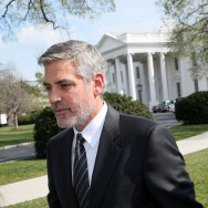 George Clooney Addresses The Media After Meeting President Obama