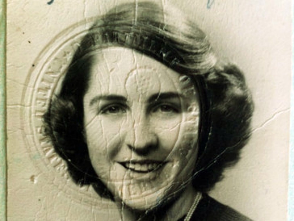 Betty Werther's passport photo from 60 years ago.