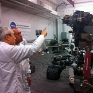 NASA Director Charles Bolden tours JPL in Pasadena