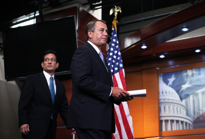 Boehner,Cantor Discuss Job Creation And Employment At The Capitol