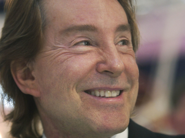 Ty Warner, creator of Beanie Babies toys, attends the 2003 American International Toy Fair in a rare appearance to celebrate the 10th anniversary of the Beanie Babies toy line.