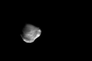 A comet in space.