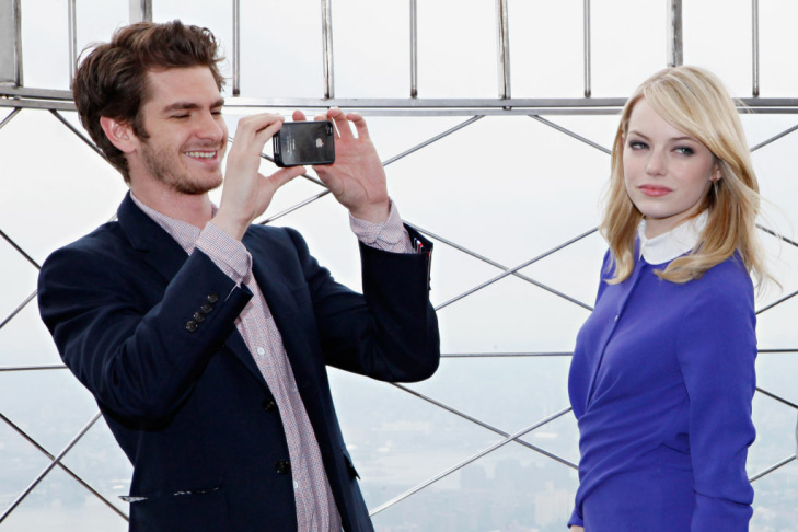 "The Amazing Spider-Man" Cast Visit The Empire State Building