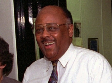 Washington Post columnist William Raspberry in 1994, after it was announced that he had won the Pulitzer Prize for commentary.