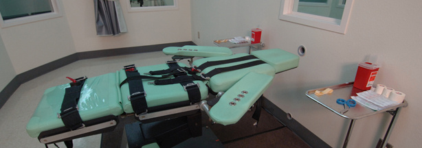 Lethal injection room at San Quentin