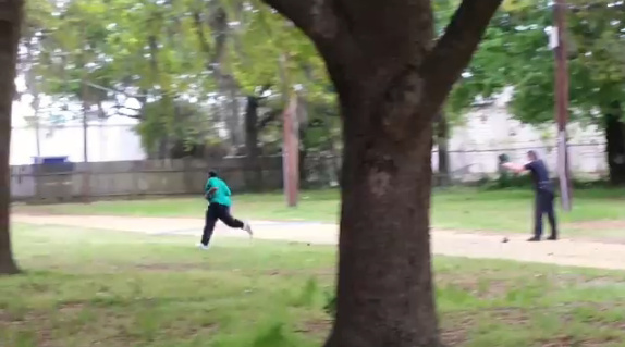 Charleston's The Post and Courier and the New York Times posted eyewitness cellphone video showing Officer Michael Slager, 33, firing at 50-year-old Walter Scott as he fled from the officer.