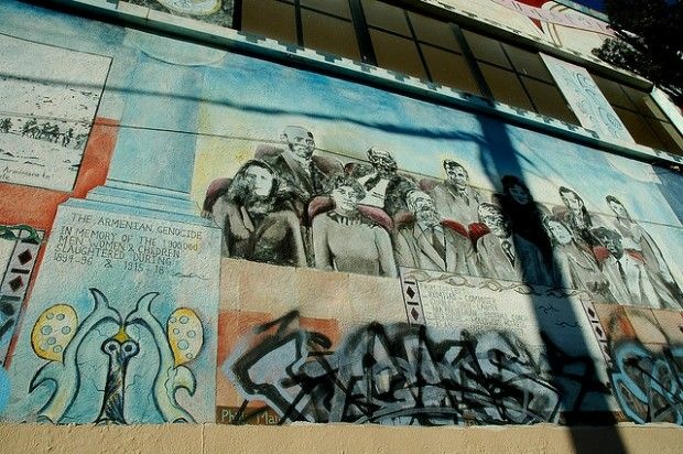 An East Hollywood mural memorializes the Armenian genocide; its 97th anniversary was observed April 24.