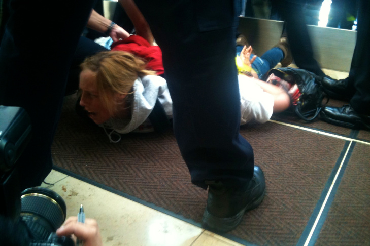 Student on Floor