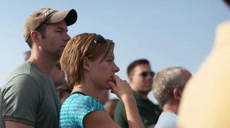 On Sunday, July 1, 2012 in Colorado Springs, residents waited for word about whether their homes had survived the Waldo Canyon wildfire.