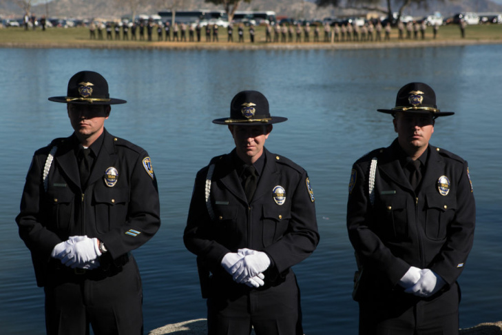 Michael Crain Funeral Dorner Shooting Riverside Funeral