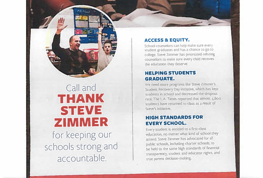 audio la school board candidate says teachers union skirting school board candidate flyer