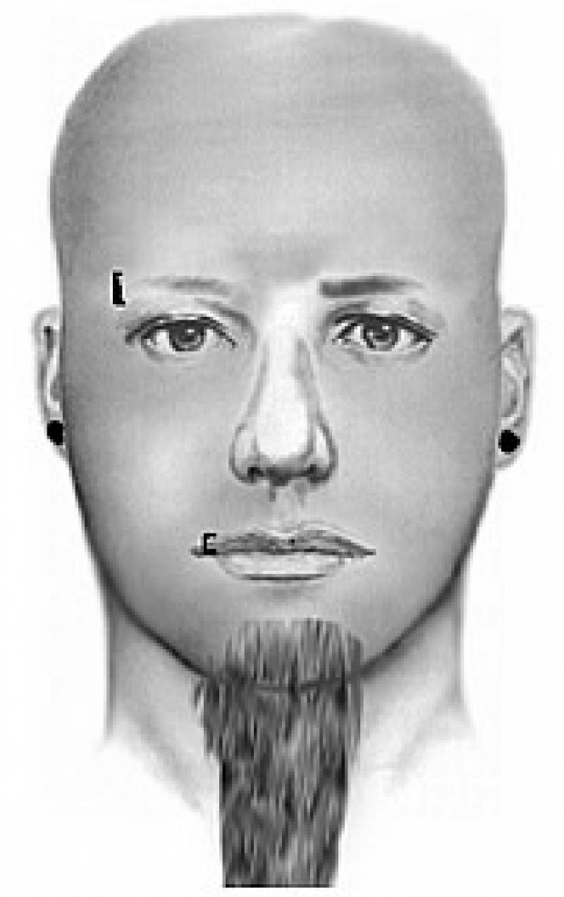 A composite sketch of the Lake Elsinore attacker