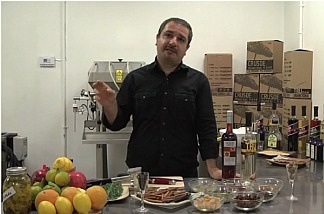 Melkon Khasrovian, co-founder of Modern Spirits, a small organic distillery in Monrovia.