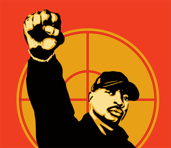 Chuck D by Shepard Fairey via ObeyGiant.com