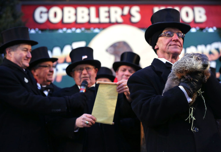 Annual Groundhog's Day Ritual Held In Punxsutawney, Pennsylvania