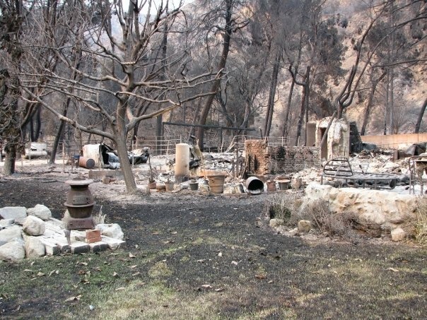 Adi Ell-Ad's home after the fire.