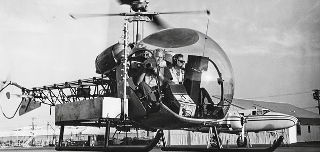 In 1958 the first TV news helo, KTLA’s Telecopter, debuted in L.A.