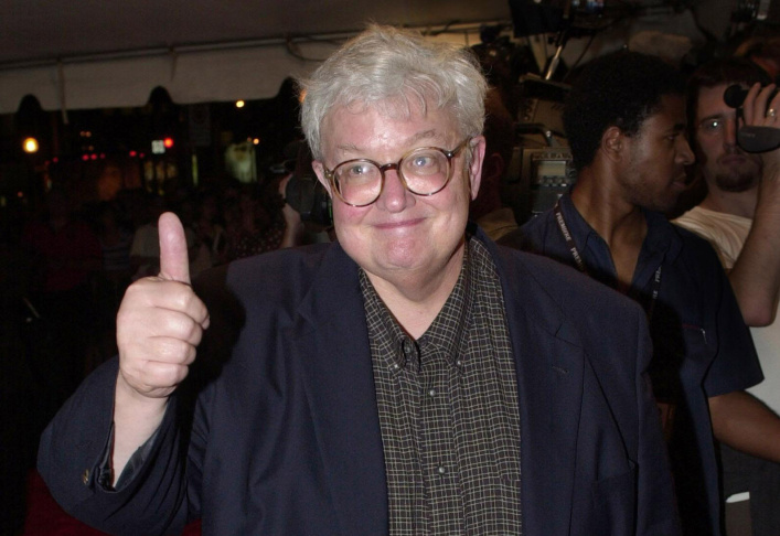 Film critic Roger Ebert gives his trademark thumbs