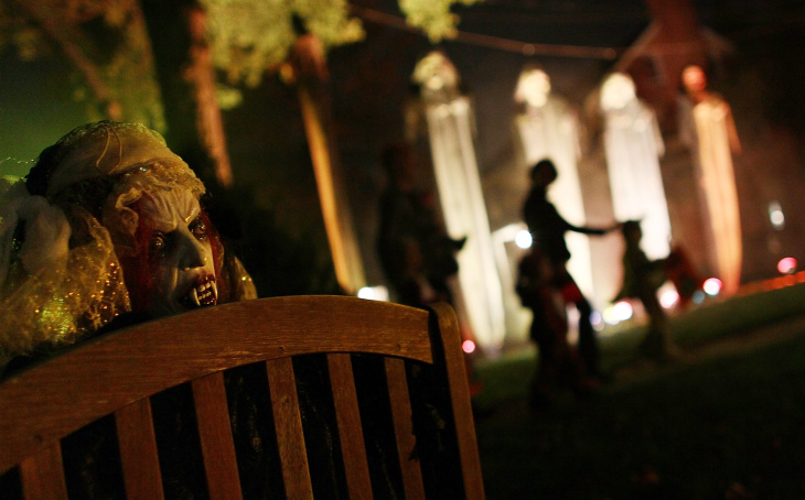 Halloween Brings Out Trick-Or-Treaters, Young And Old