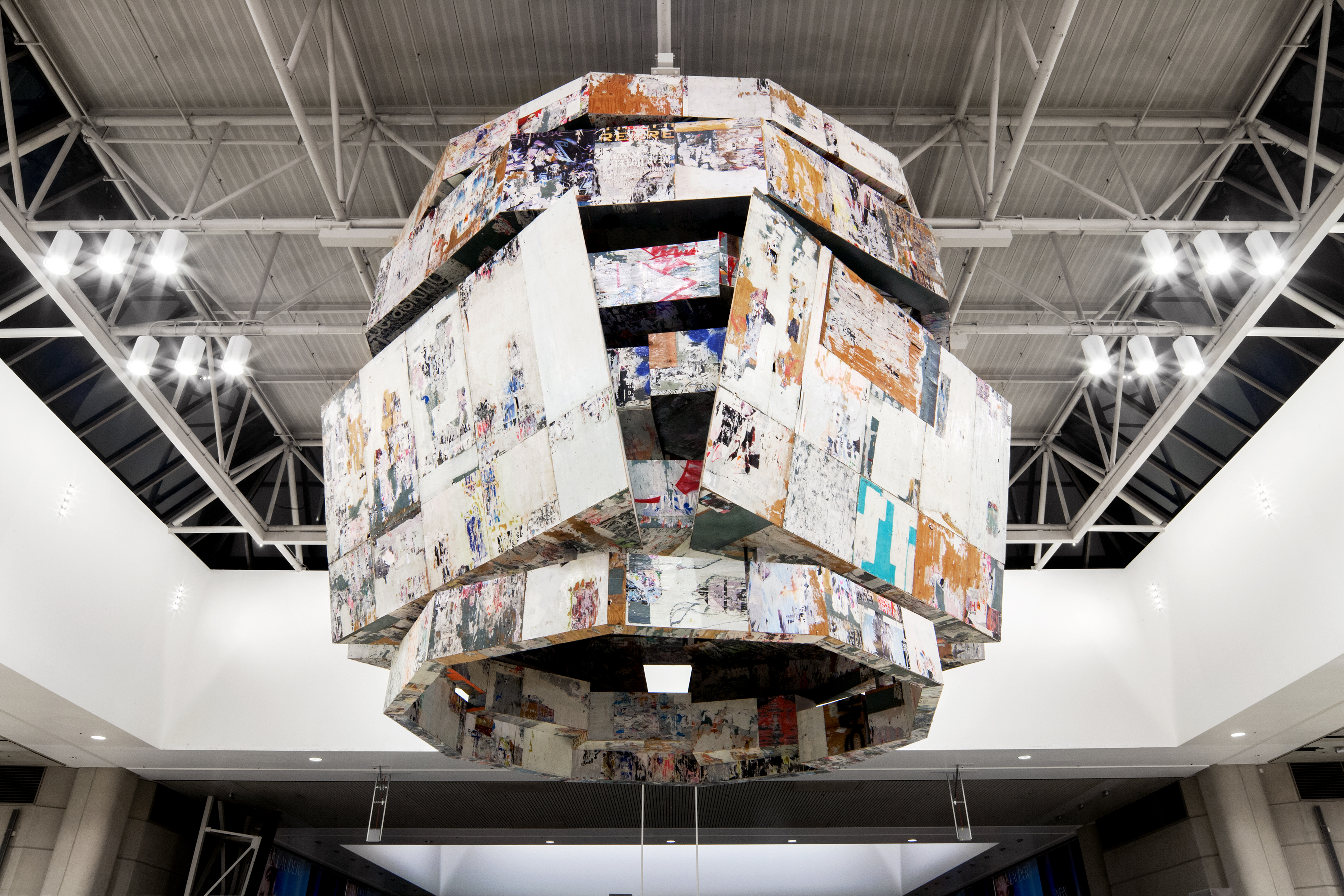 LAX gets 3 new massive pieces of contemporary art, with one hung