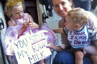 Kristin Papac with daughter Ella and son William.