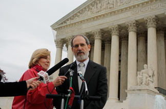 Don Specter with the Prison Law Office argued in support of the prisoner reduction order.