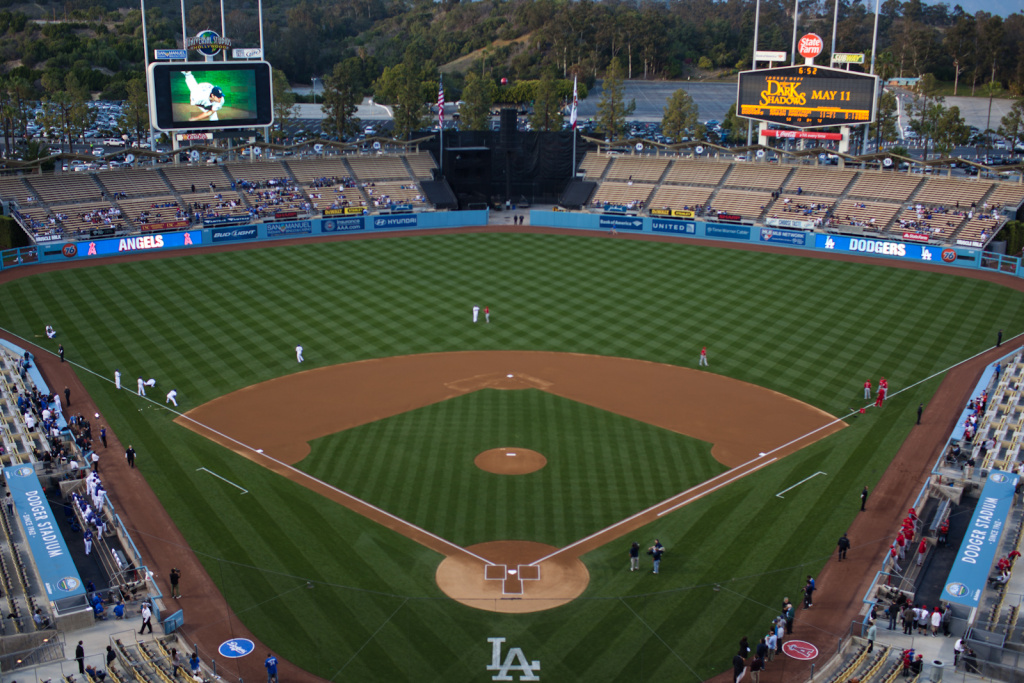 Dodger Stadium Dodger Stadium in April 2012. The L.A. Dodgers created a new regional sports network to carry Dodgers games beginning with the 2014 season.