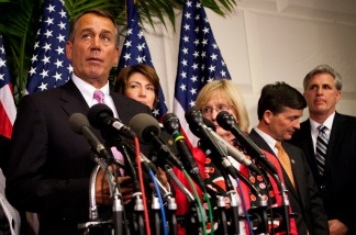 House Speaker John Boehner, R-Ohio, announces that a deal has been reached on the federal budget on April 8, 2011, in Washington, DC. The federal government had been scheduled to shut down at midnight.