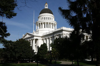 A view of the California State Capitol February 19, 2009 in Sacramento, California.