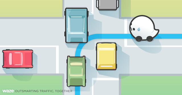 waze illustration difficult intersections An illustration of Waze's Difficult Intersections feature, which the app debuted on Friday, June 17, 2016.