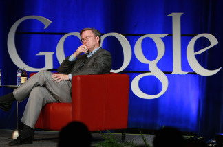 File photo: Google CEO Eric Schmidt at Google headquarters in Mountain View, California. Google and Verizon announced that they would maintain the openness and integrity of the internet.