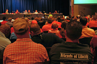 Supporters and opponents of Liberty Quarry project have have packed hearings on the proposed mine for years.
