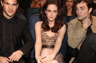 'Twilight' co-stars (left to right) Taylor Lautner, Kristen Stewart and Robert Pattinson attend the 2011 People's Choice Awards on Jan. 5, 2011 in Los Angeles. All three have been nominated for a Razzie Award, the annual celebration of the worst movies of the year.