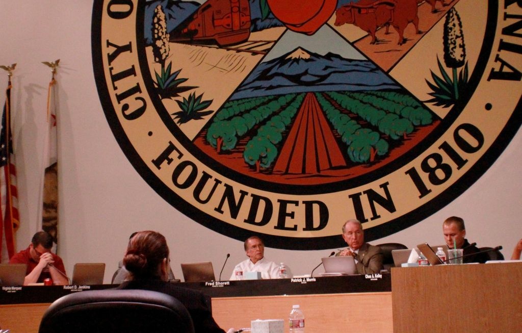 berdoo bankrupt San Bernardino city council caps a 3-hour budget hearing by grimly approving authorization for Chapter 9 bankruptcy protection.
