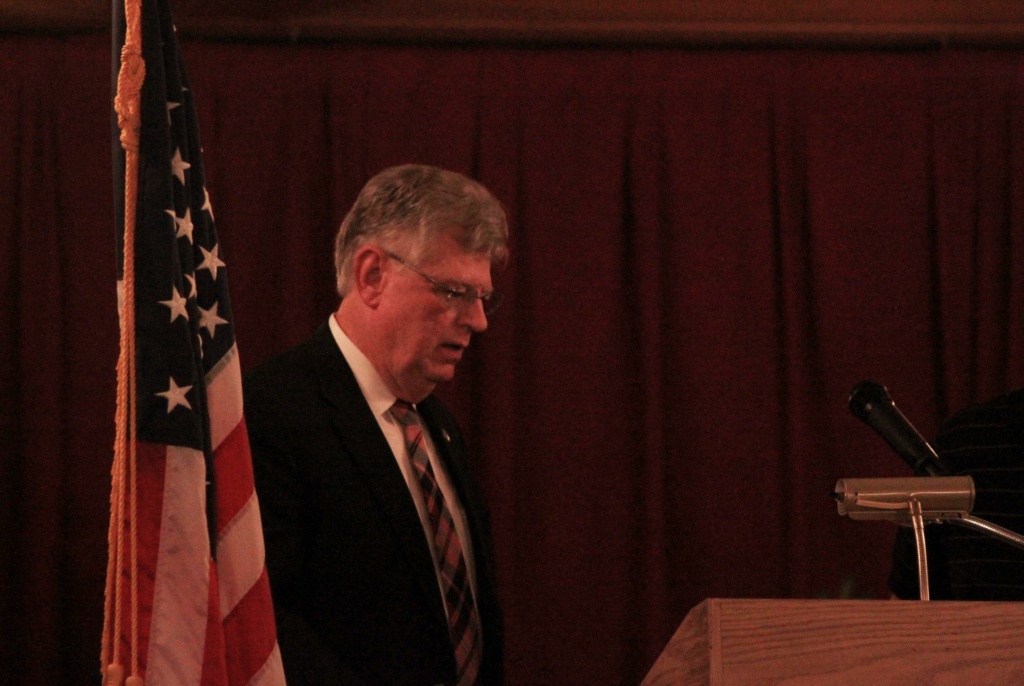 Bankruptcy filed In this file photo, San Bernardino city attorney James Penman takes the podium at a town hall meeting on the city's fiscal crisis. Penman was recalled along with city councilwoman Wendy McCammack in Tuesday's election.