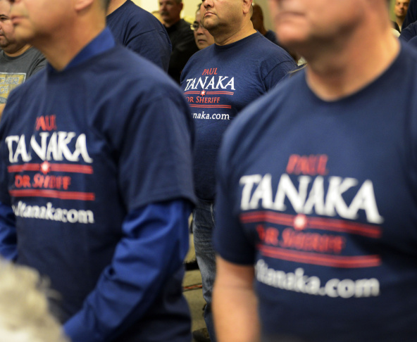Paul Tanaka, seen here as he prepared to testify in front of the Citizens Commission on Jail Violence in 2012, is a leading candidate in the race for L.A. County Sheriff.
