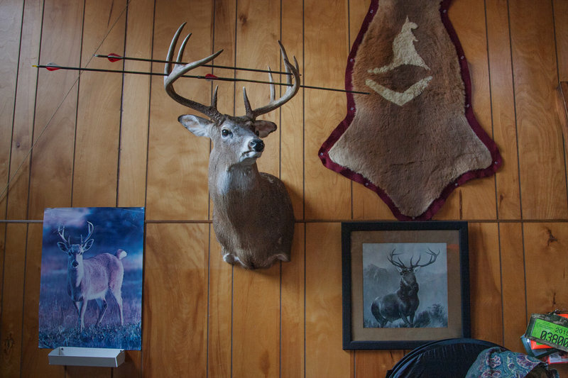 _mg_1625_custom-3de772ac22888226e2c9cfbaf03f0af08431a6b9-s800-c85.jpg There are stories behind every deer head and set of antlers at Tom Wrasse's hunting shack. It's rare, he says, to see big bucks in this area anymore though.