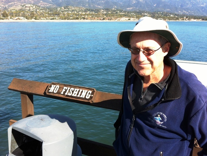Milton Love at Stearns Wharf in Santa Barbara. Milton Love at Stearns Wharf in Santa Barbara.