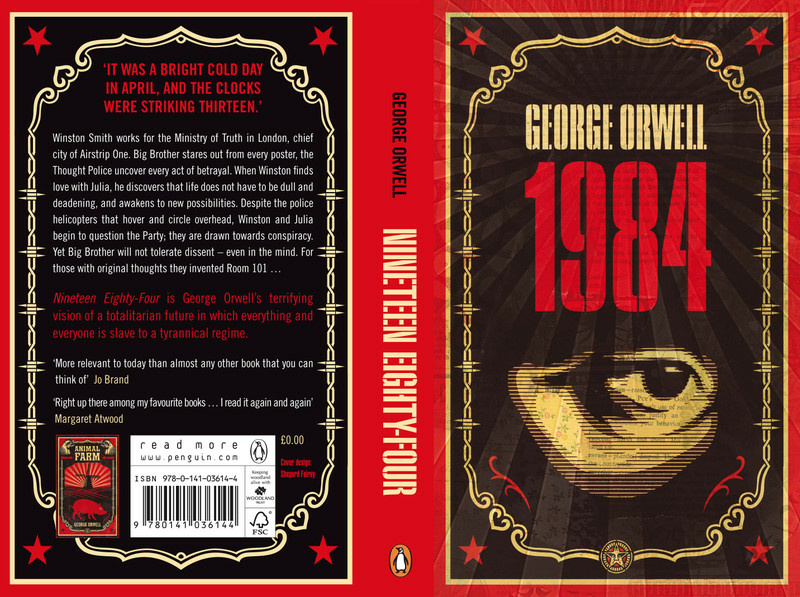 1984 George Orwell Book jacket for George Orwell's