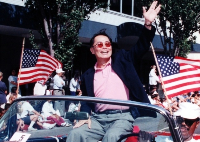 Takei 1997 optimized Actor George Takei as Grand Marshal of the 1997 Nisei Week Grand Parade.